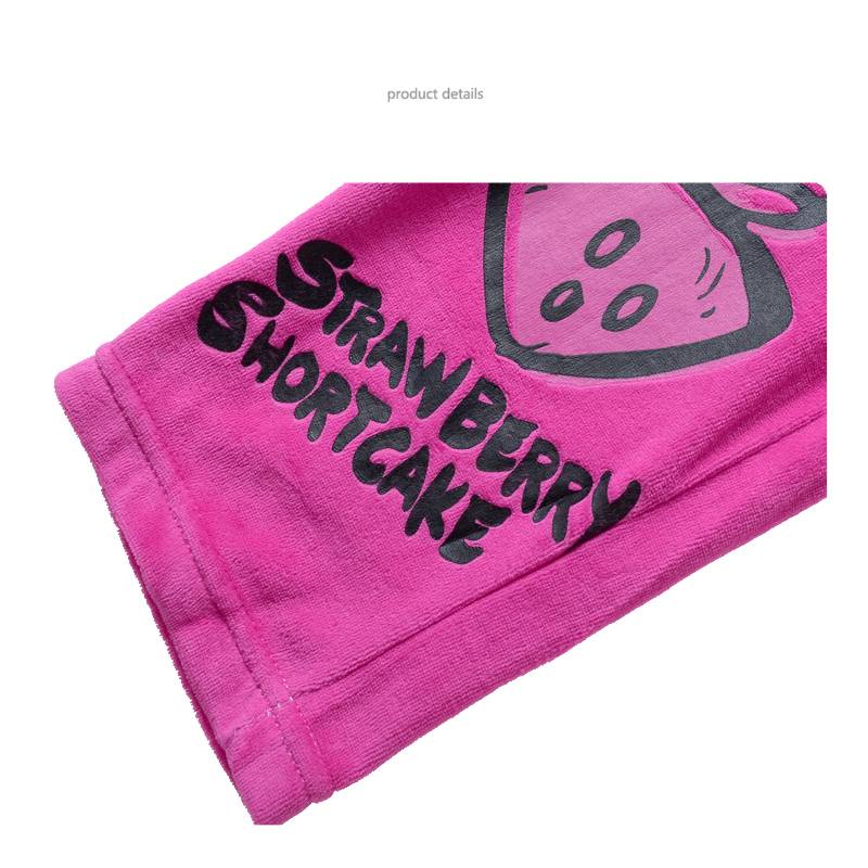 Meisjespyjama's Strawberry Shortcake Meisjes Pyjama - fleece - blauw / roze
