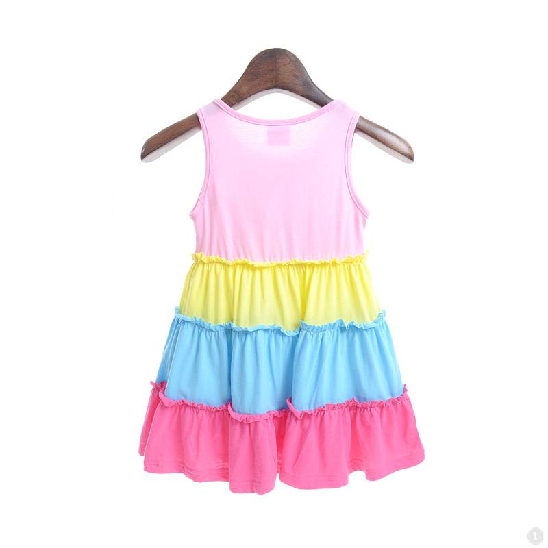 Onwijs Kinderkleding - Frozen Meisjes Jurk - roze / geel / blauw EK-41
