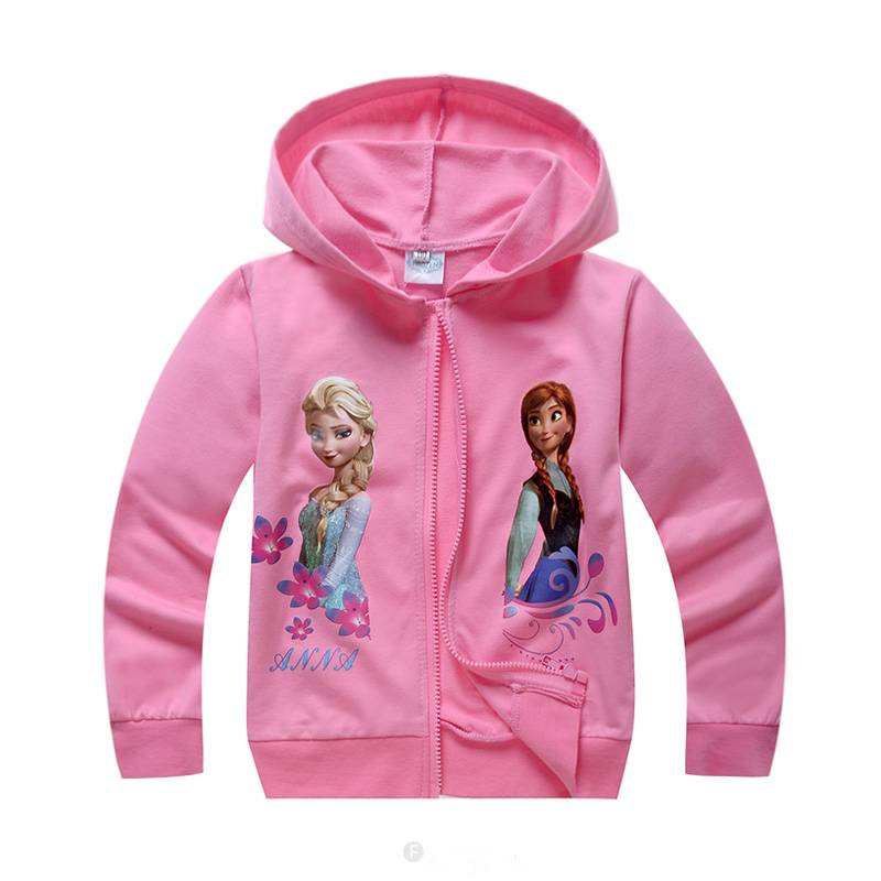 Meisjeskleding Frozen Meisjes Sweatvest 7 - roze