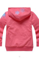 Meisjeskleding Frozen Meisjes Sweatvest 3 - zalm / lichtrood