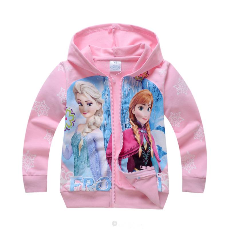 Meisjeskleding Frozen Meisjes Sweatvest 6 - lichtroze