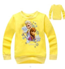Meisjeskleding Frozen Sweater 4 - geel