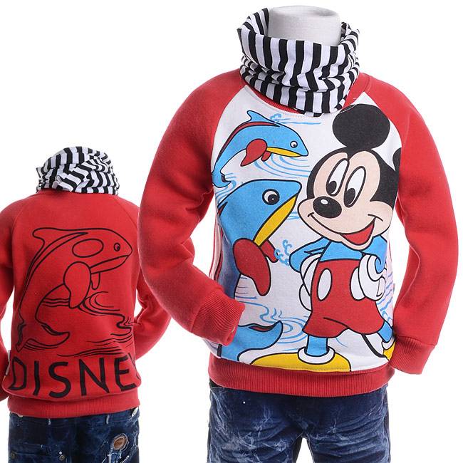 Jongenskleding Mickey Mouse Jongens Sweater 2 - rood