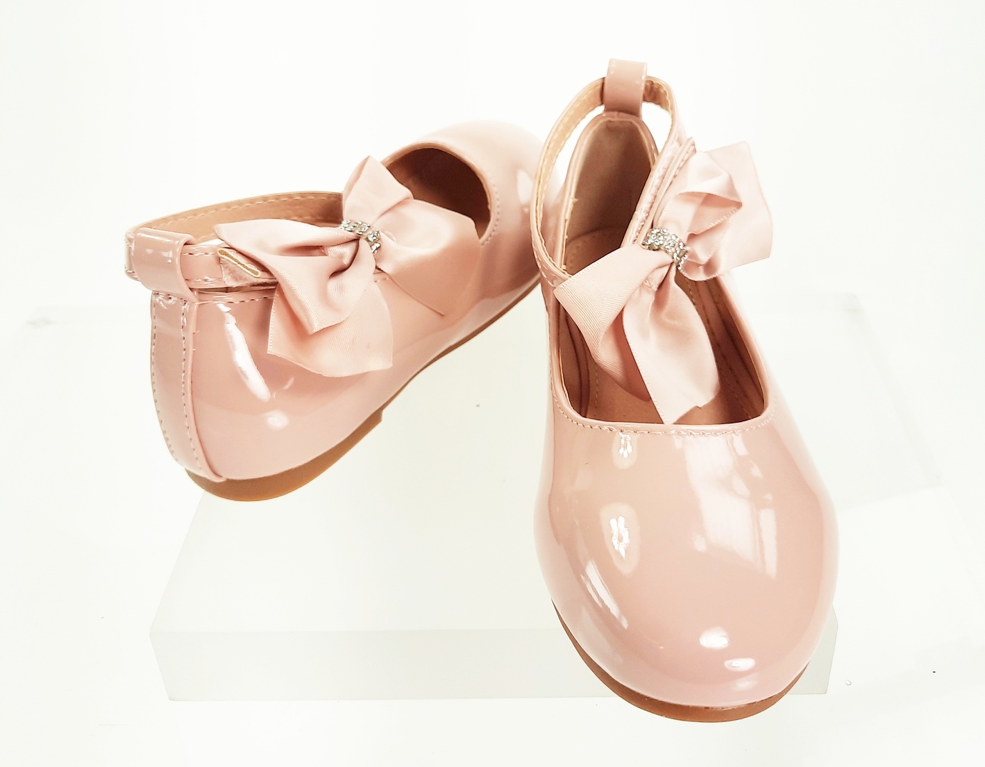 Meisjesschoenen Meisjesschoen - Ballerina's - lak - strik - roze