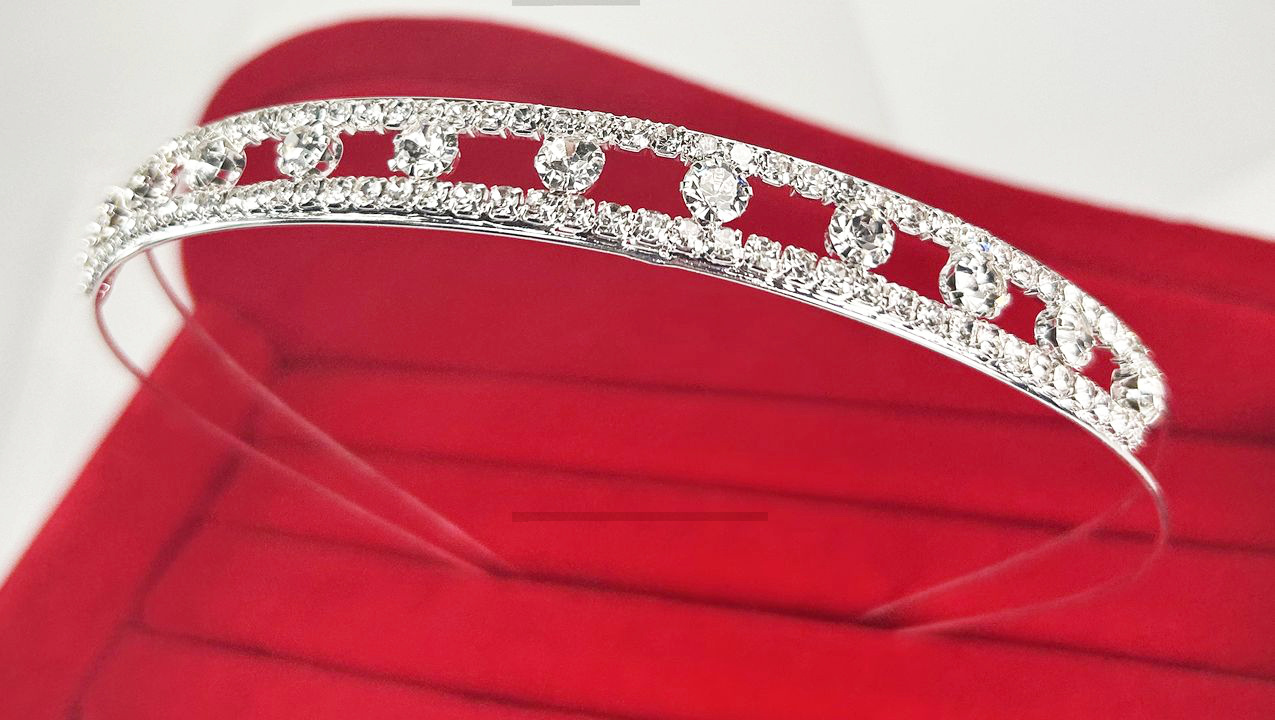 Haardecoratie Accessoires voor meisjes - Strass Diadeem / Tiara - SD-09