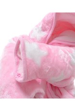 Babykleding Koe en Sterren Meisjes Boxpakje met capuchon - roze