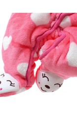 Babykleding Zebra Meisjes Boxpakje met capuchon - roze