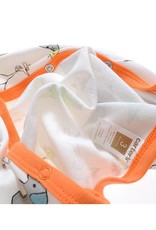 Babykleding Safari Dieren Jongens Boxpakje 2 - wit / oranje