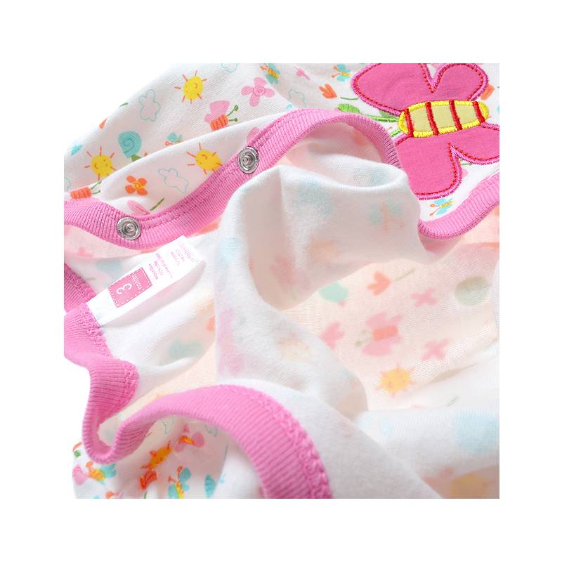 Babykleding Vlinder Meisjes Boxpakje - wit / roze