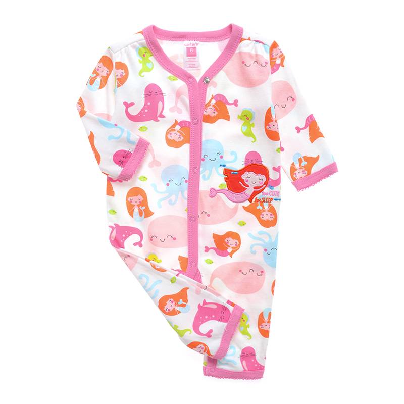 Babykleding Zeemeermin Meisjes Boxpakje - wit / roze