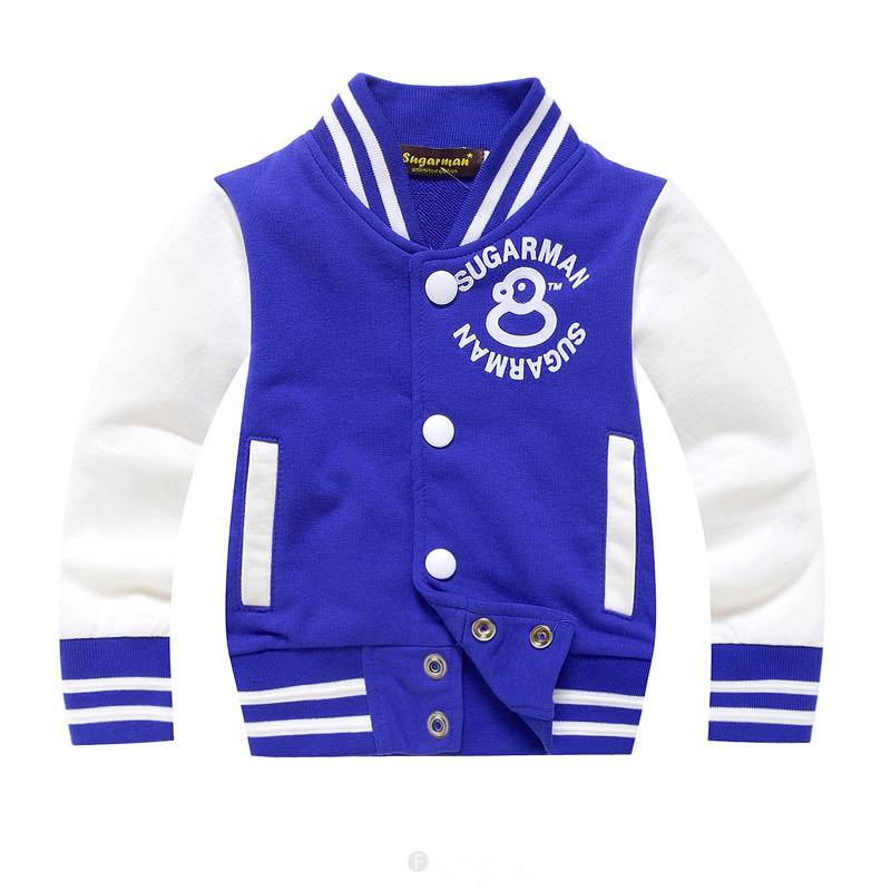 Jongenskleding Jongens Baseball Jack - blauw / wit