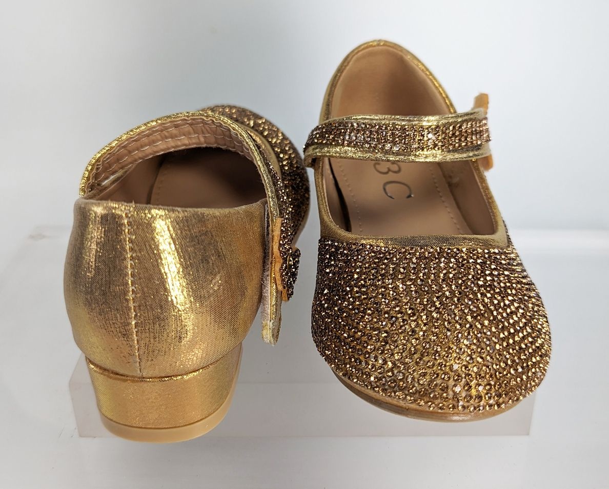Meisjesschoenen Meisjesschoen - Spaanse schoentjes - strass steentjes - goud