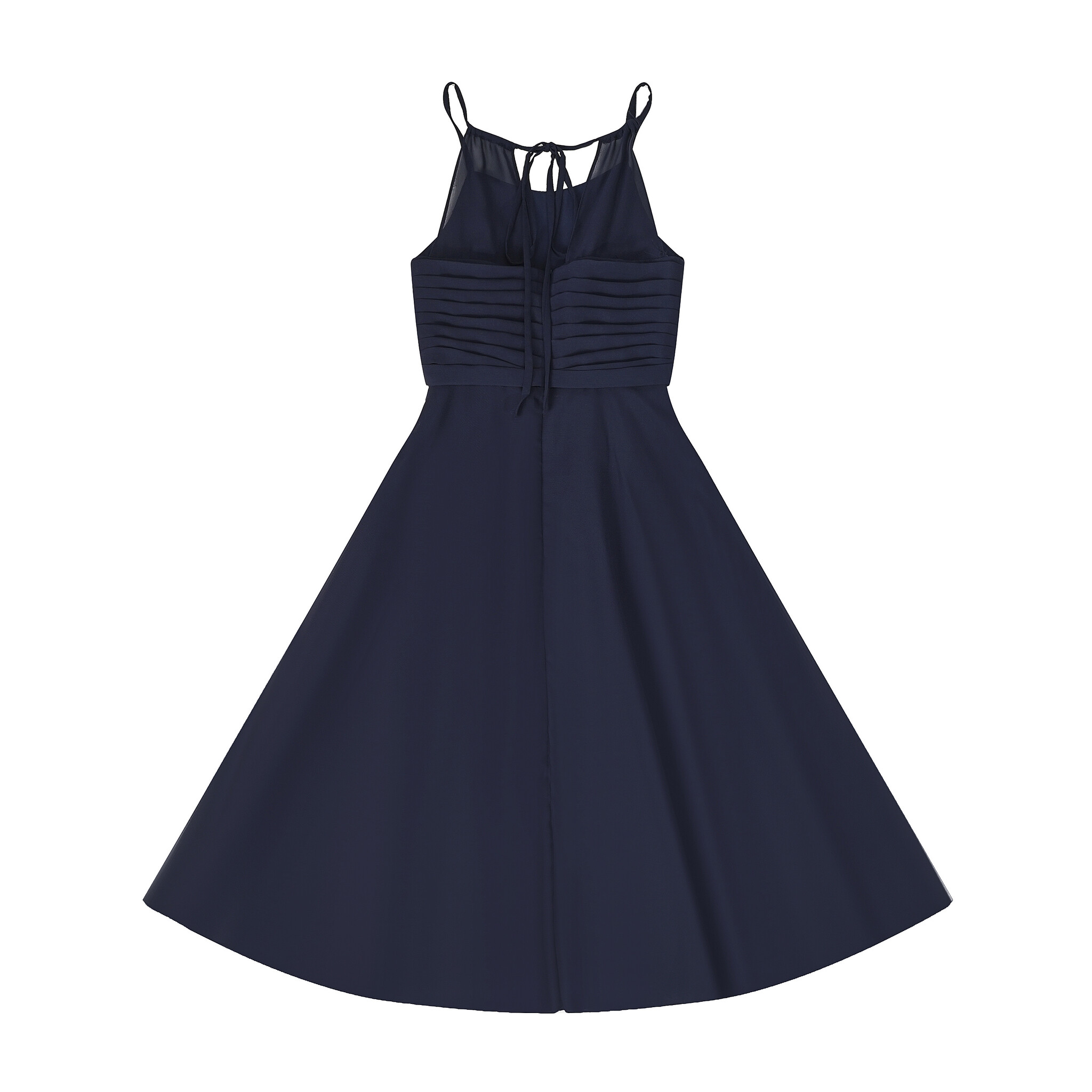 Meisjeskleding Meisjes Feestjurk Elena - navy blauw