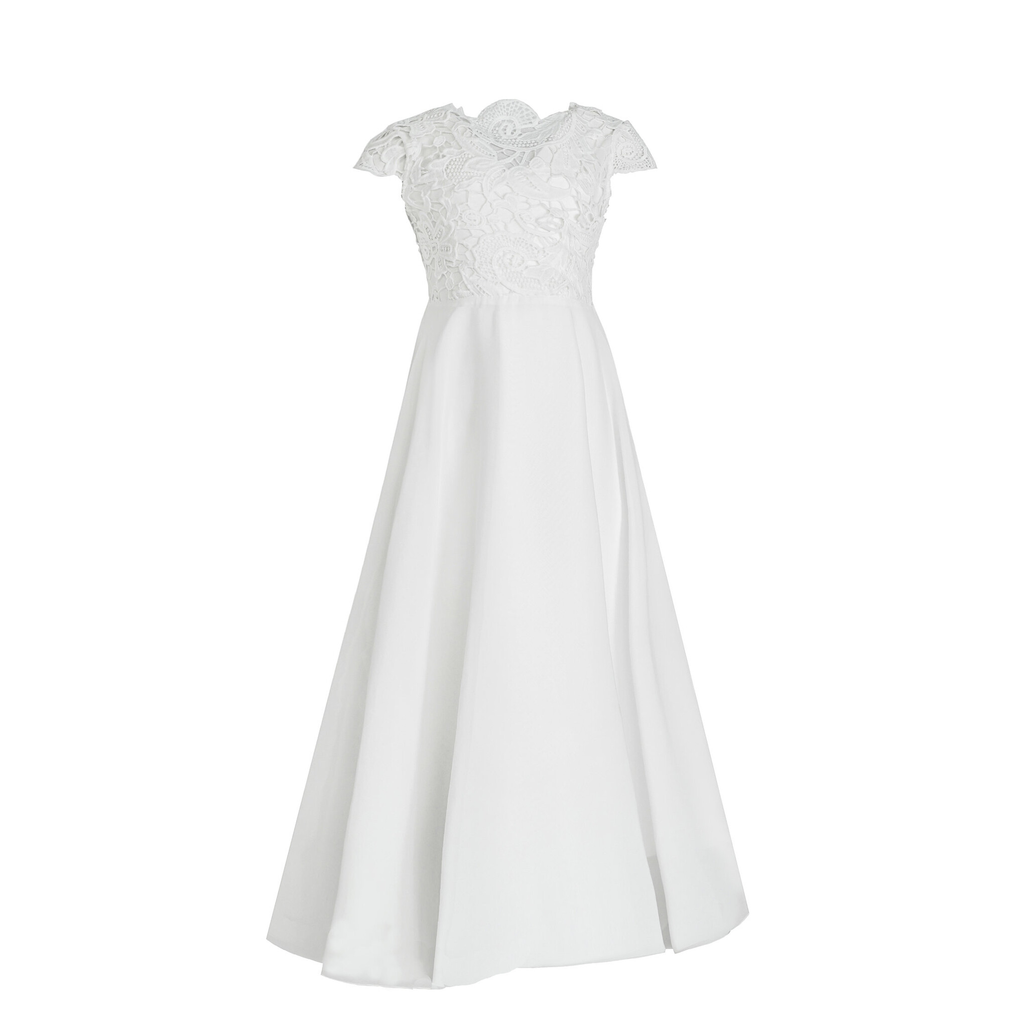 Meisjeskleding Meisjes Feestjurk Alexandra - gebroken wit