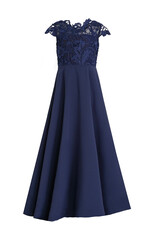 Meisjeskleding Meisjes Feestjurk Alexandra - navy blauw