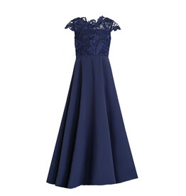 Meisjeskleding Feestjurk Alexandra - navy blauw
