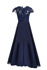 Meisjeskleding Meisjes Feestjurk Alexandra - navy blauw