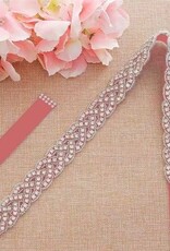 Kledingaccessoires Accessoires voor meisjes - Bruidsriem - RM-01-C - bleekrood