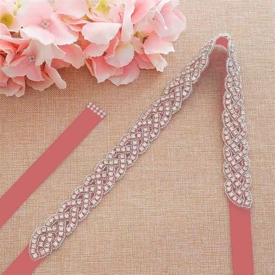 Kledingaccessoires Accessoires voor meisjes - Bruidsriem - RM-01-C - bleekrood