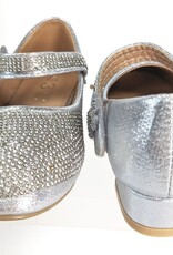 Meisjesschoenen Meisjesschoen - Spaanse schoentjes - strass steentjes - zilver