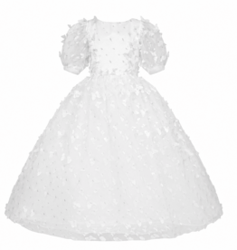 Meisjeskleding Feestjurk Vlinder - gebroken wit