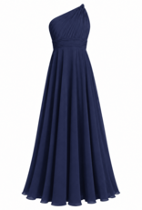 Meisjeskleding Meisjes Feestjurk Alicia - navy blauw