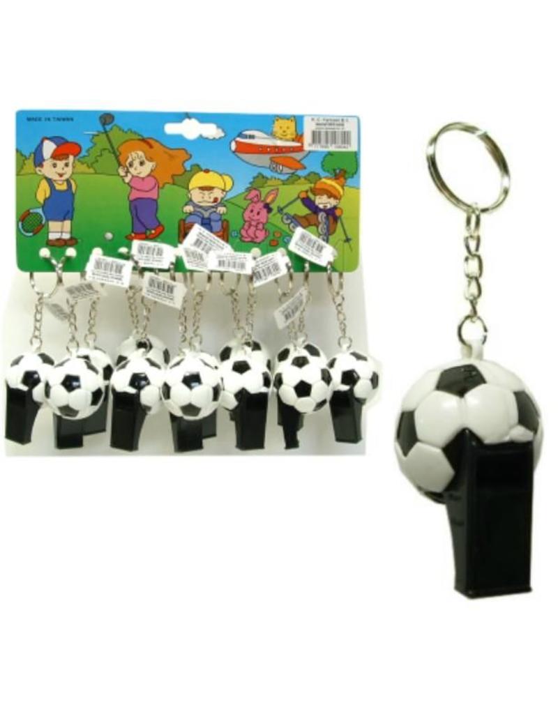 Sl.h. Voetbal Fluit 10cm krt12st