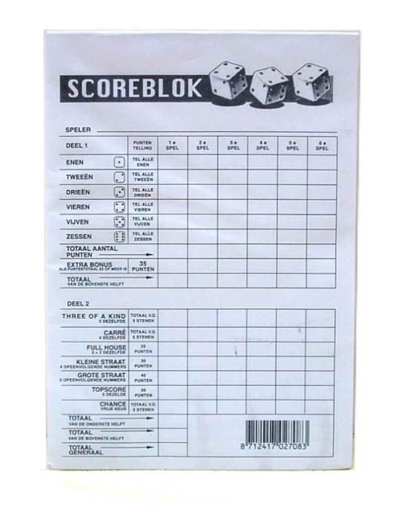 Dobbel Scoreblok 100 bladen