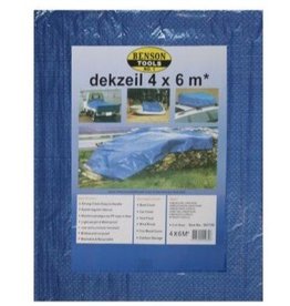 Dekzeil 4 x 6 meter blauw