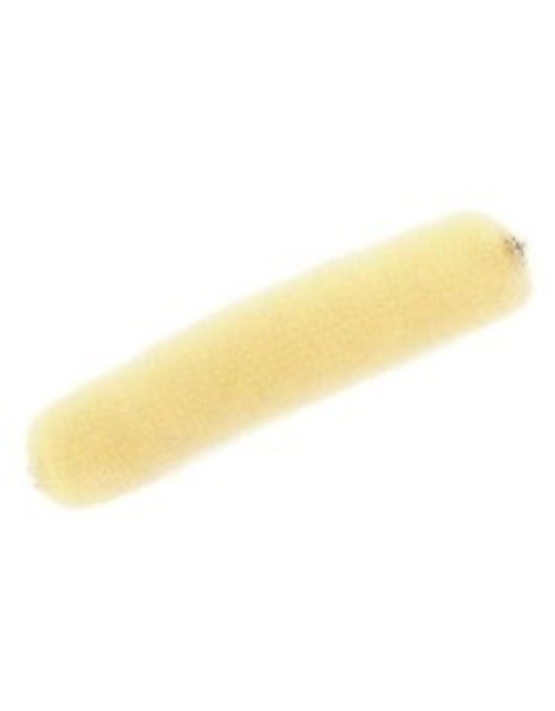 Haarrol drukknop 18cm blond