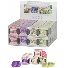 Geurwax 4 x 10 gram 4 assorti geur voor oliebrander