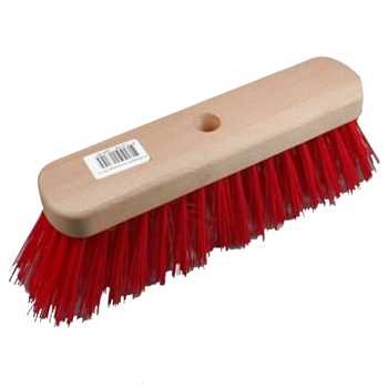 Straatbezem rood 29 cm