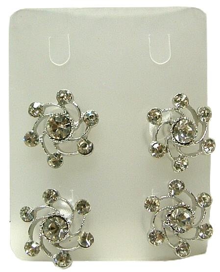 Haar Indraai Spelt met Strass steentjes krt a 4stuks