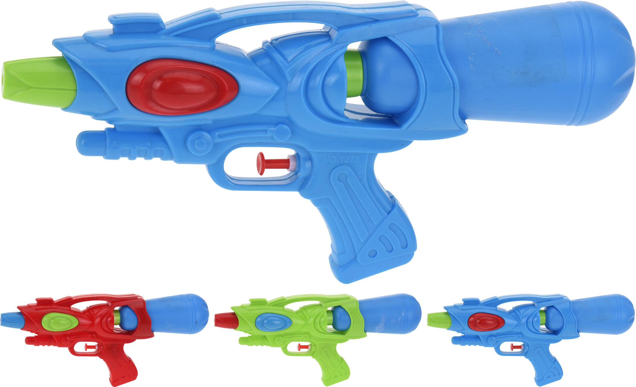 Waterpistool 30cm. 3 assorti kleur