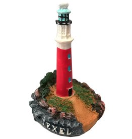 Vuurtoren Texel op plaat 5x5cm