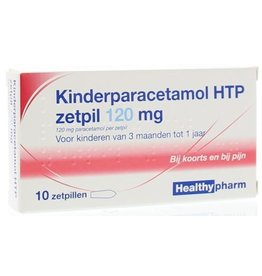 Healthy Paracetamol Zetpil Kind 120mg 10 stuks