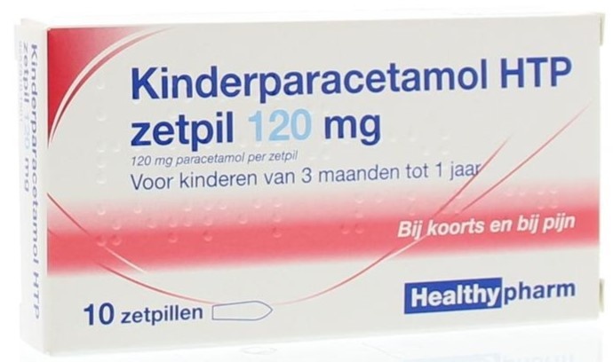 Healthy Paracetamol Zetpil Kind 120mg 10 stuks