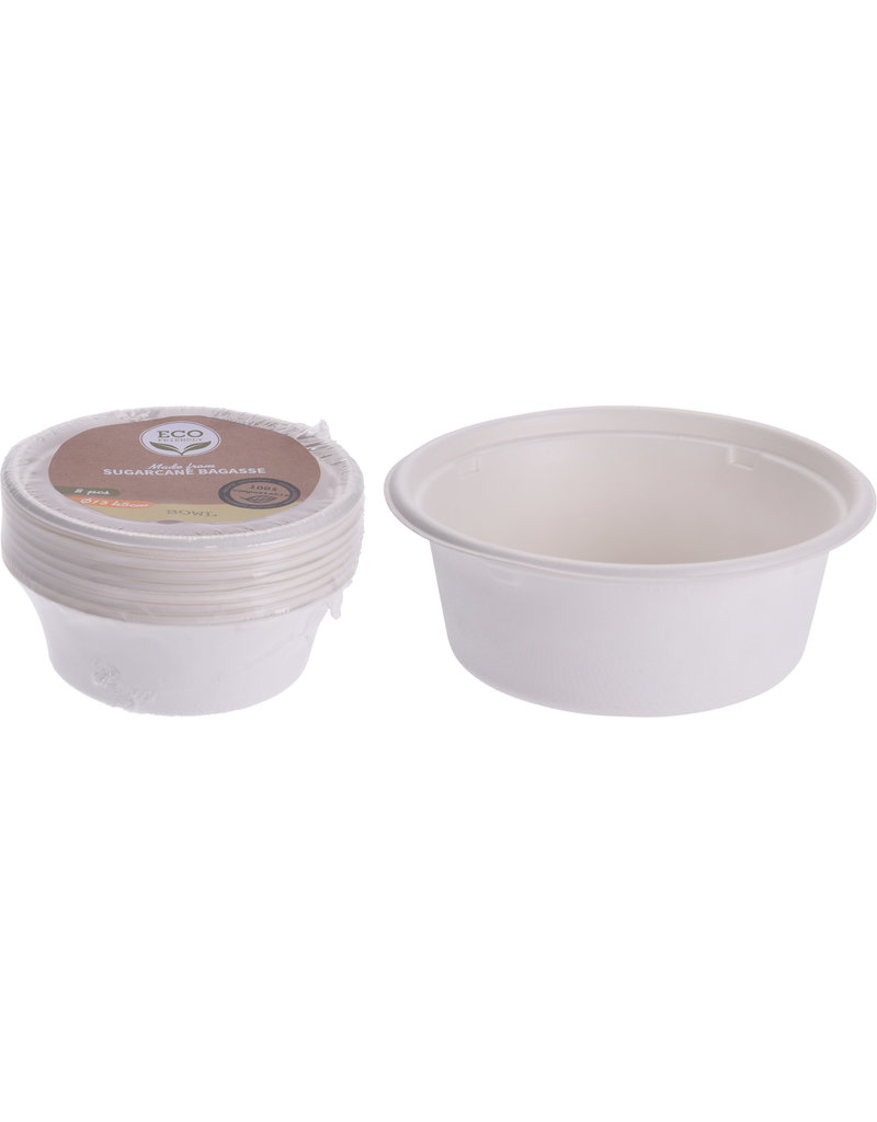 Schaal Bagasse 250ml 8 stuks