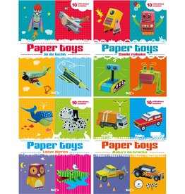 Paper Toys 10 uitrdukbare modellen 24 pag. 28x21cm. 4 ass.