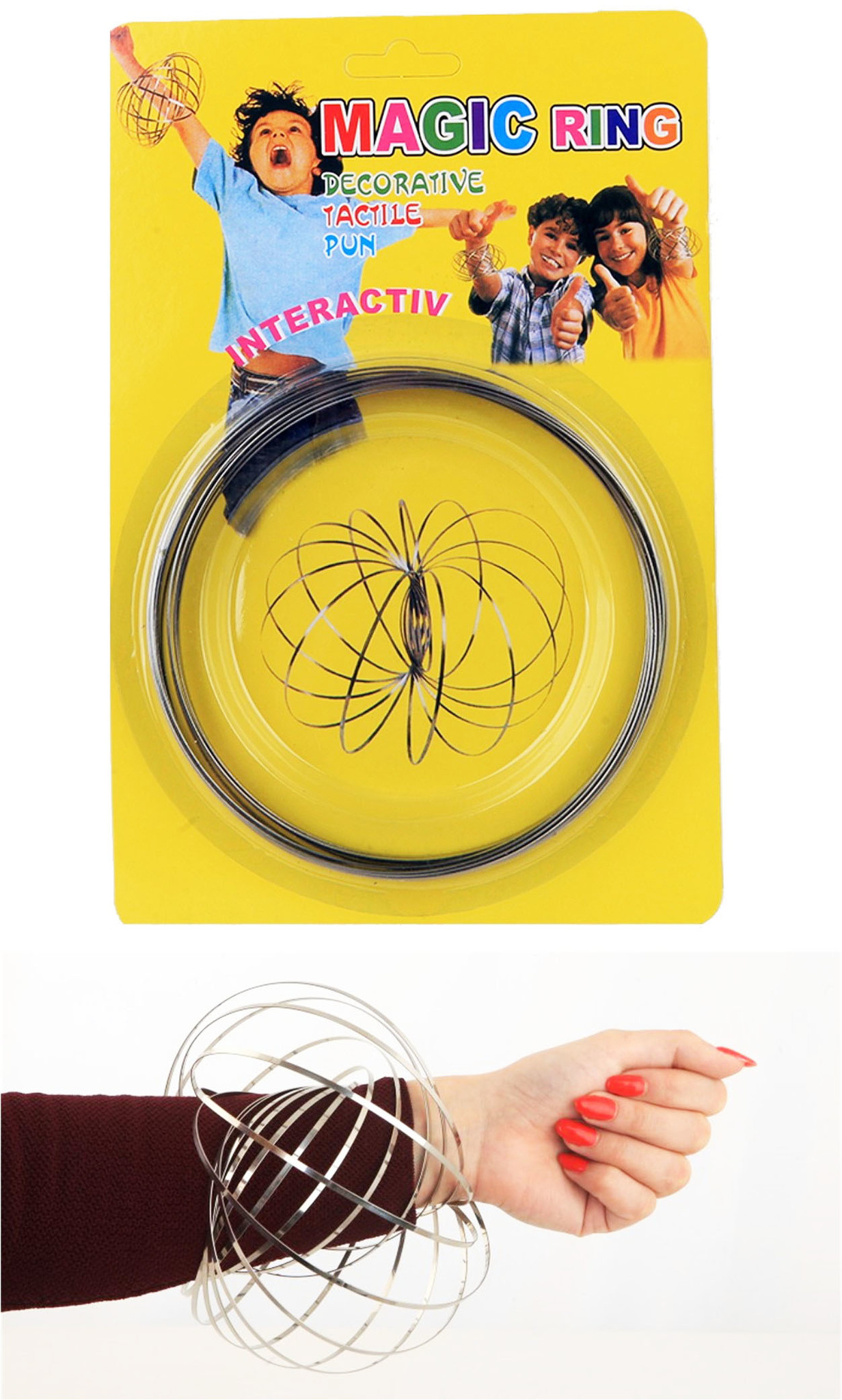Magic Ring 13cm zilver