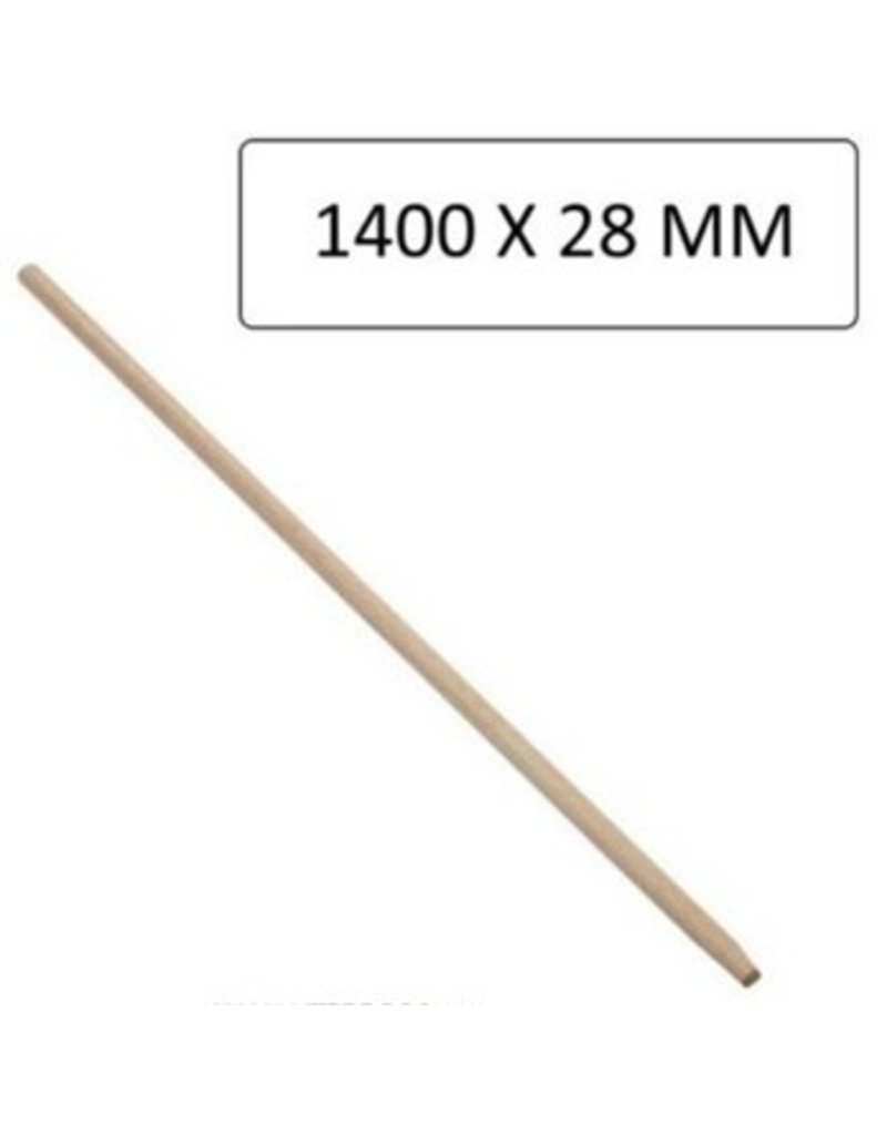 Bezemsteel hout 140x2,8cm. extra sterke kwaliteit