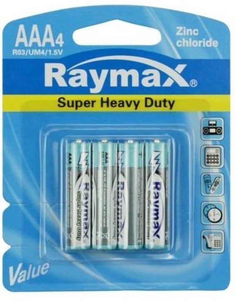 Raymay Batterij 4xAAA Mini Penlite Zink