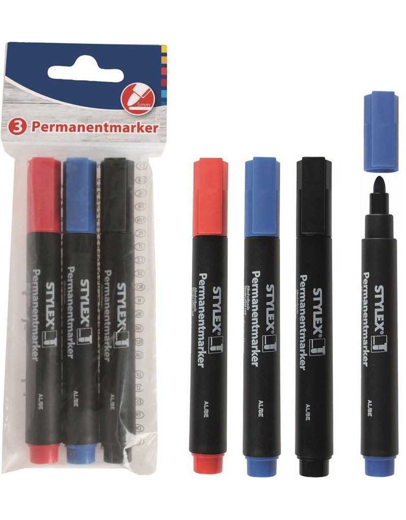 Permanentmarker 3 assorti kleur