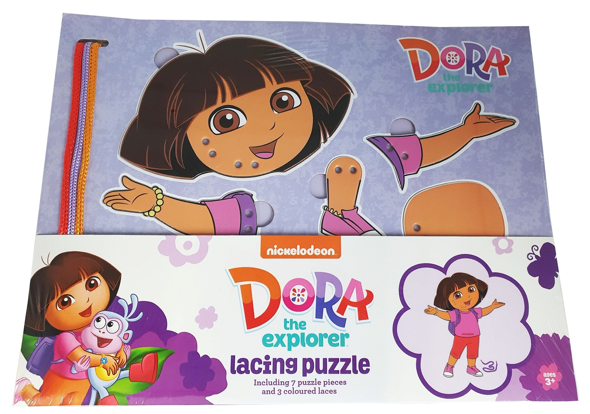 Rijgpuzzel Dora 33x26x1cm.