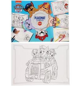 Paw Patrol Placemat 12 pag. om in te kleuren 42x30,5x1cm