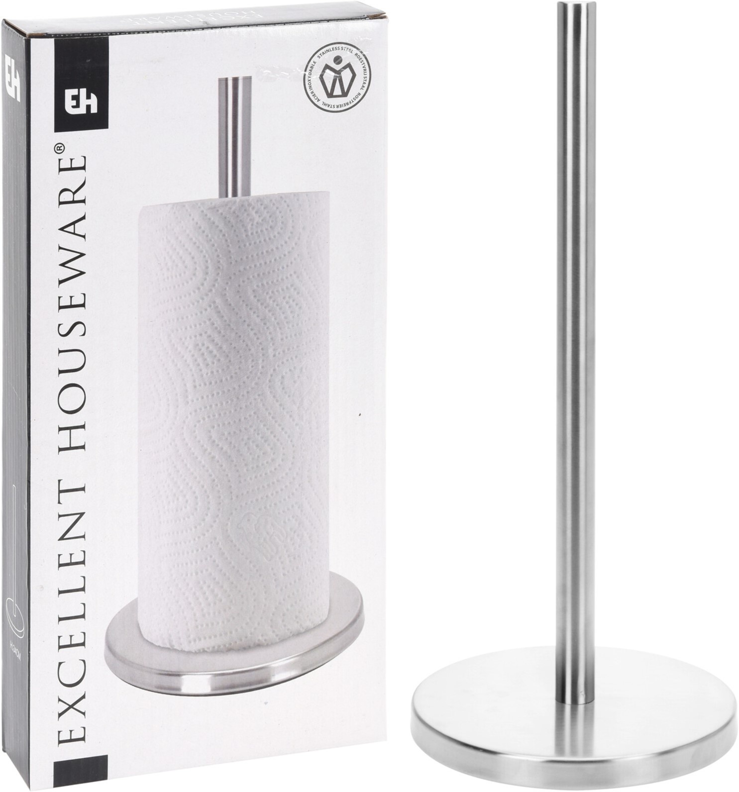 Keukenrolhouder RVS h=32cm