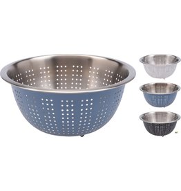 Vergiet RVS 24cm. 3 assorti kleur