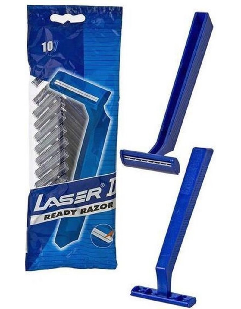 Laser II Twin Blades Wegwerp Scheermesjes 10 per zakje