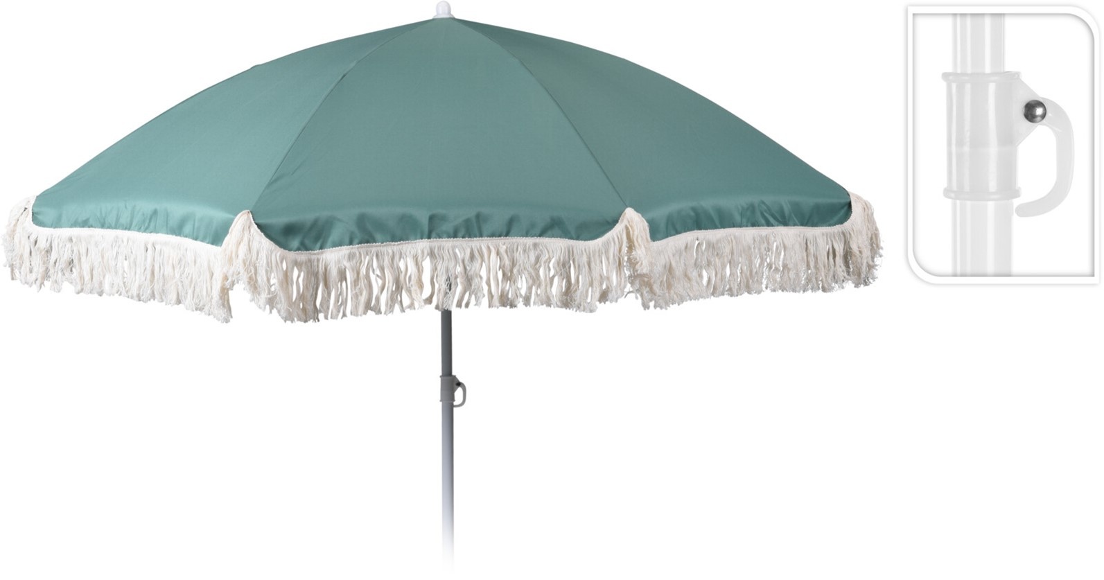 Strandparasol 180cm. Donker Groen