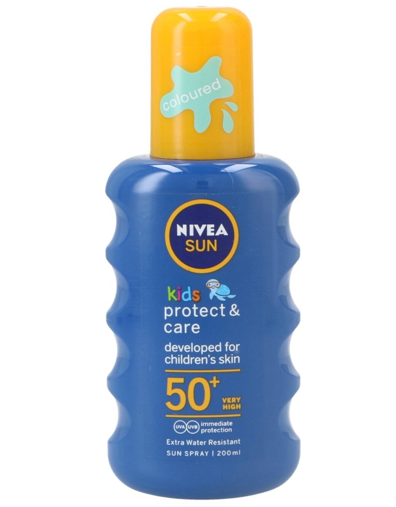 Nivea Sun Spray Kids Protect&Care F50+ 200ml. (Uk tekst)